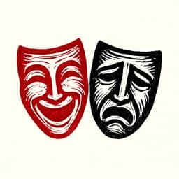 Linosnitt: teatermasker